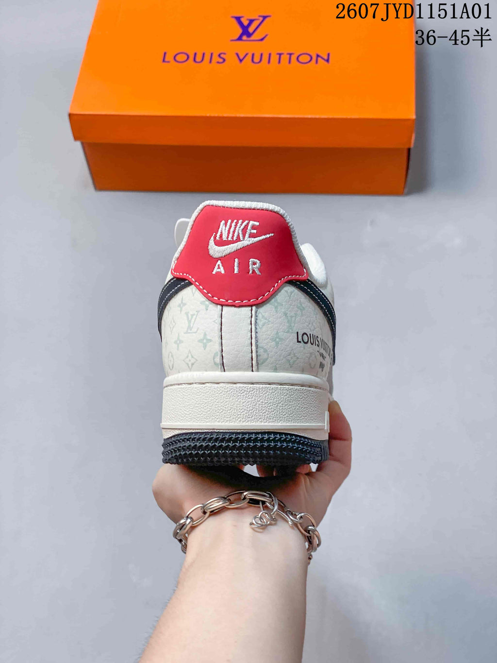 Nike Air Force 1 ’07 Low LV-Style Monogram Sneakers