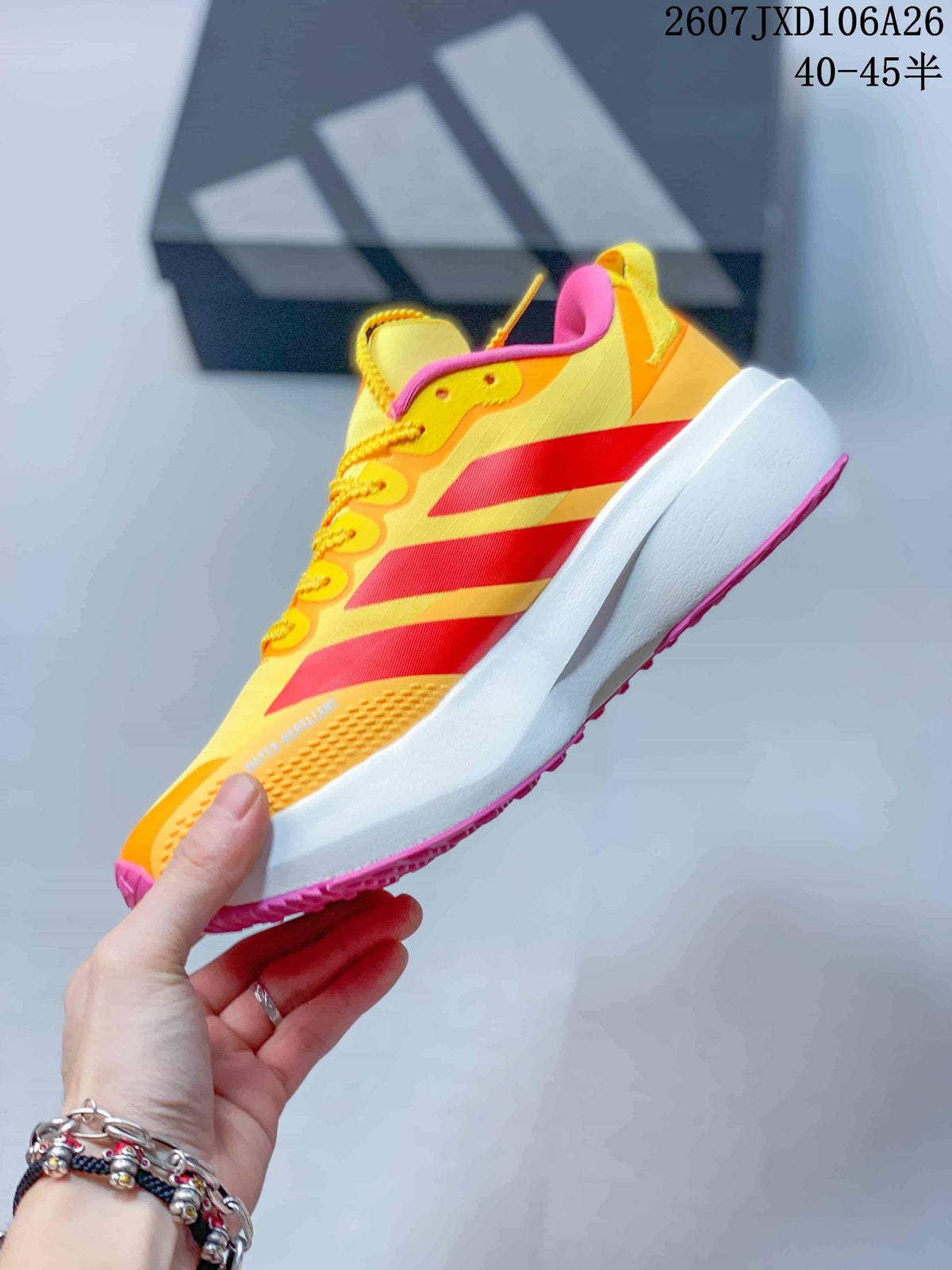 adidas Adizero Evo SL ATR Running Shoes Yellow Red Pink