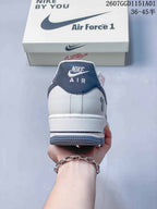 Nike Air Force 1 Low White and Blue Sneakers