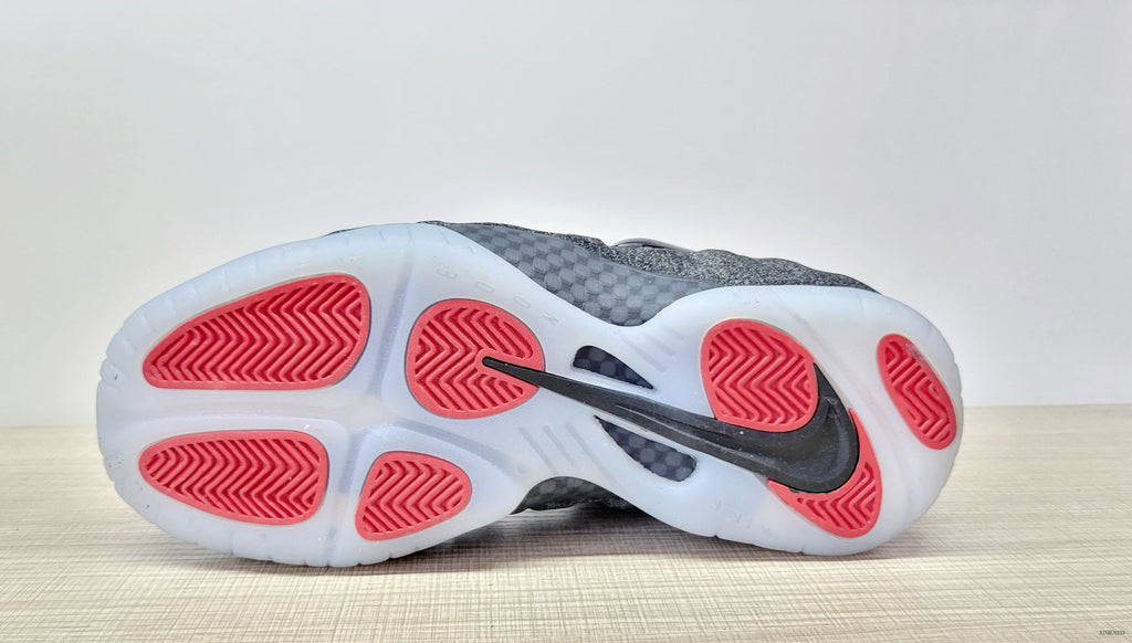 Nike Air Foamposite Pro Fleece GS Sneakers Black Grey