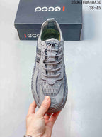 ECCO Baroque Series Gray Mesh Casual Sneakers