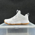 Nike White and Brown Basketball Sneakers