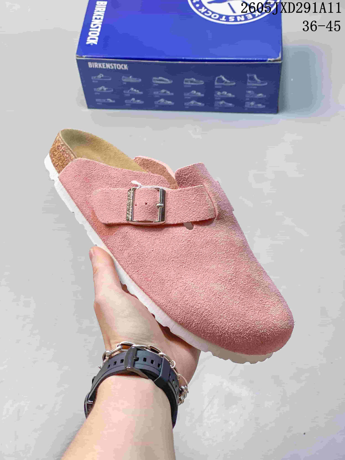 Birkenstock Zurich Suede Clog Sandals Pink
