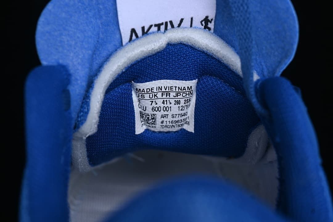 adidas S77540 Blue Mesh Trail Sneakers