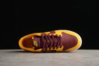 Nike SB Dunk Low Yellow Burgundy Sneakers