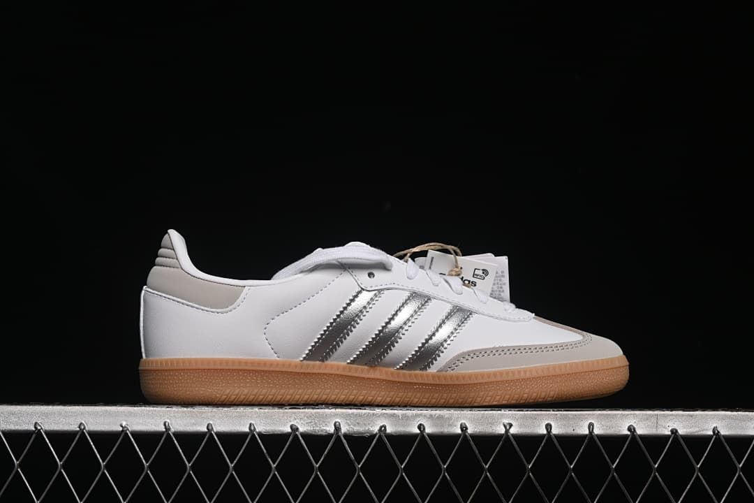 adidas Samba OG JI2725 White Silver Gum Sneakers