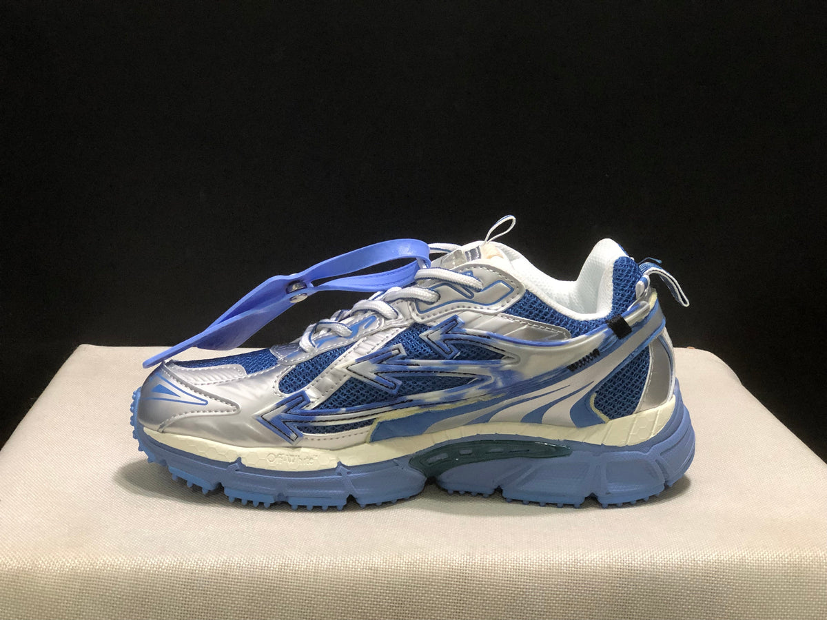 Off-White Be Right Back Sneakers Blue White Silver