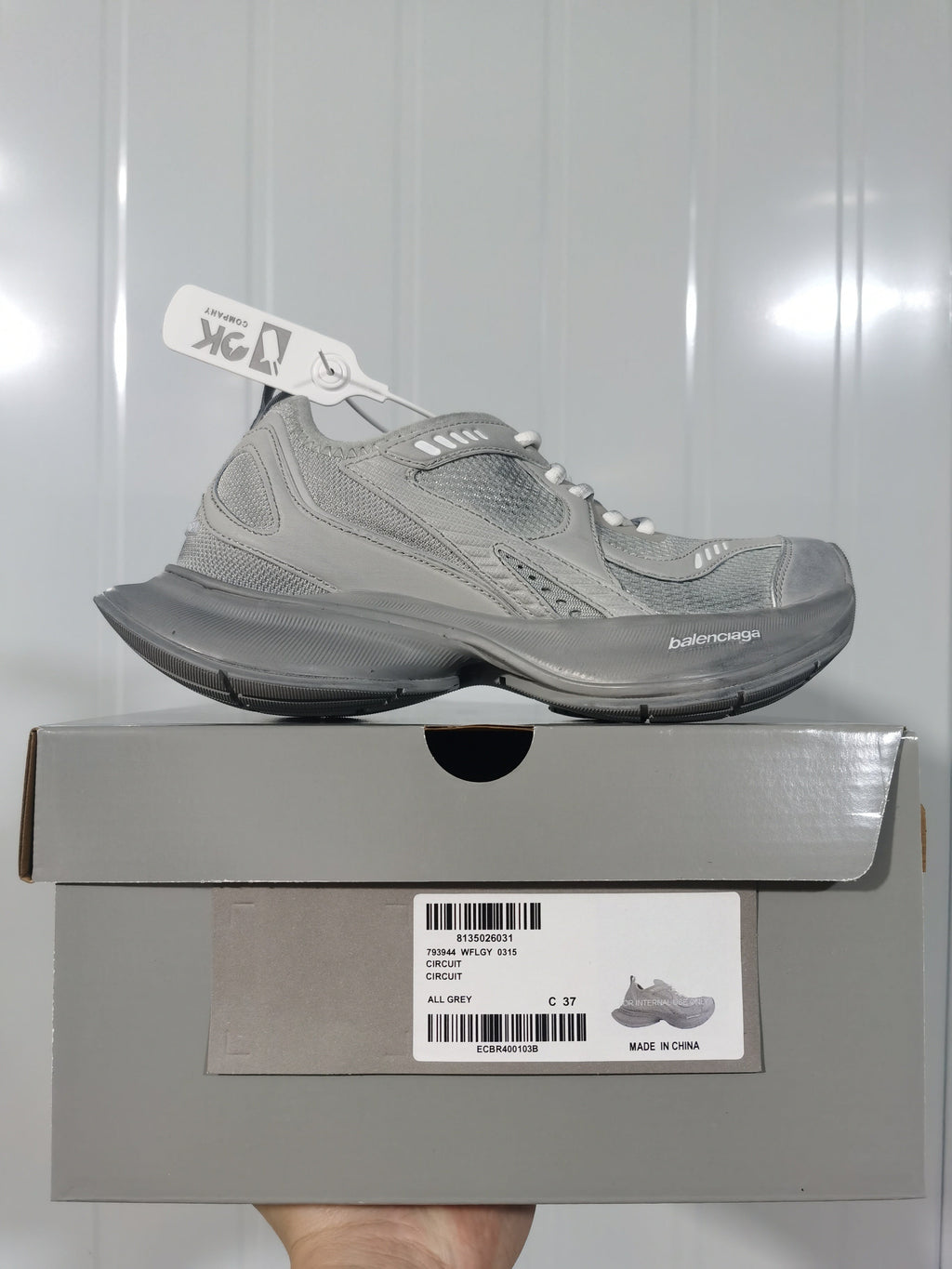 Balenciaga Circuit Sneakers All Grey 0315
