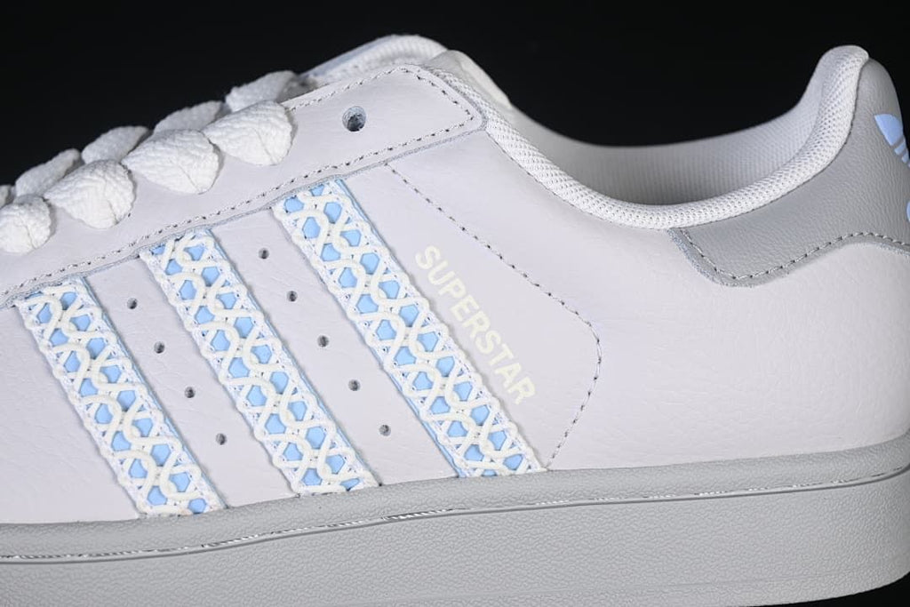adidas Superstar II JQ8729 White Sneakers with Blue Details