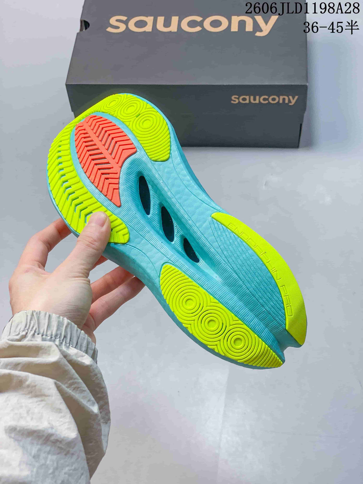 Saucony Endorphin Speed 5 Running Shoes, White and Aqua