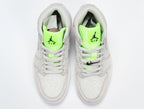 Jordan 1 High FlyEase Gray and Volt Green CV3018-001