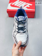 Nike Air Monarch IV Sneakers White Navy Silver 415445-102