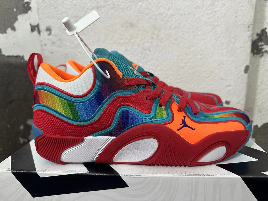 Jordan Basketball Shoes in Red, Blue and Multicolor