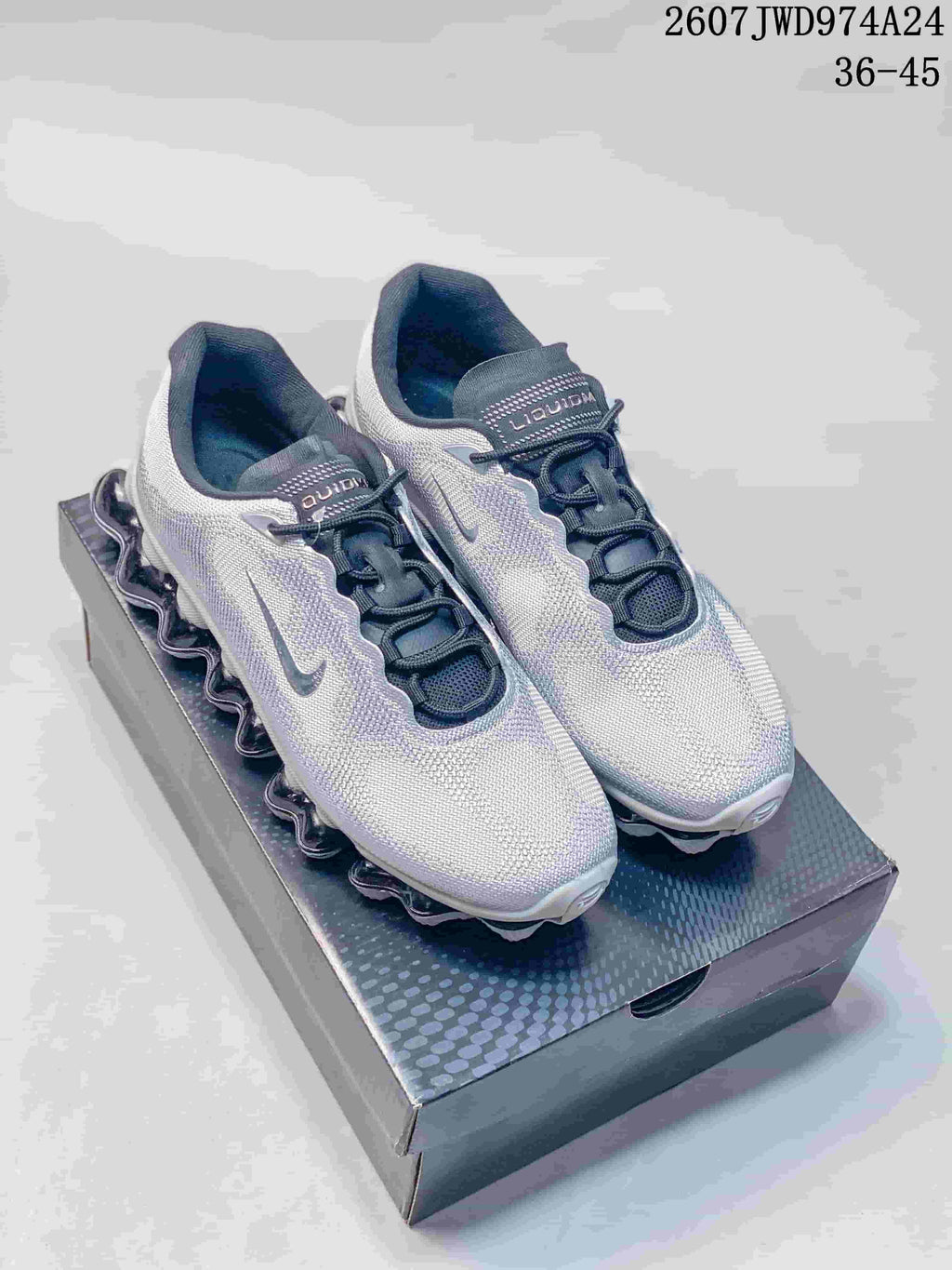 Nike Air Liquid Max Sneakers Silver Gray White 2607JWD974A24