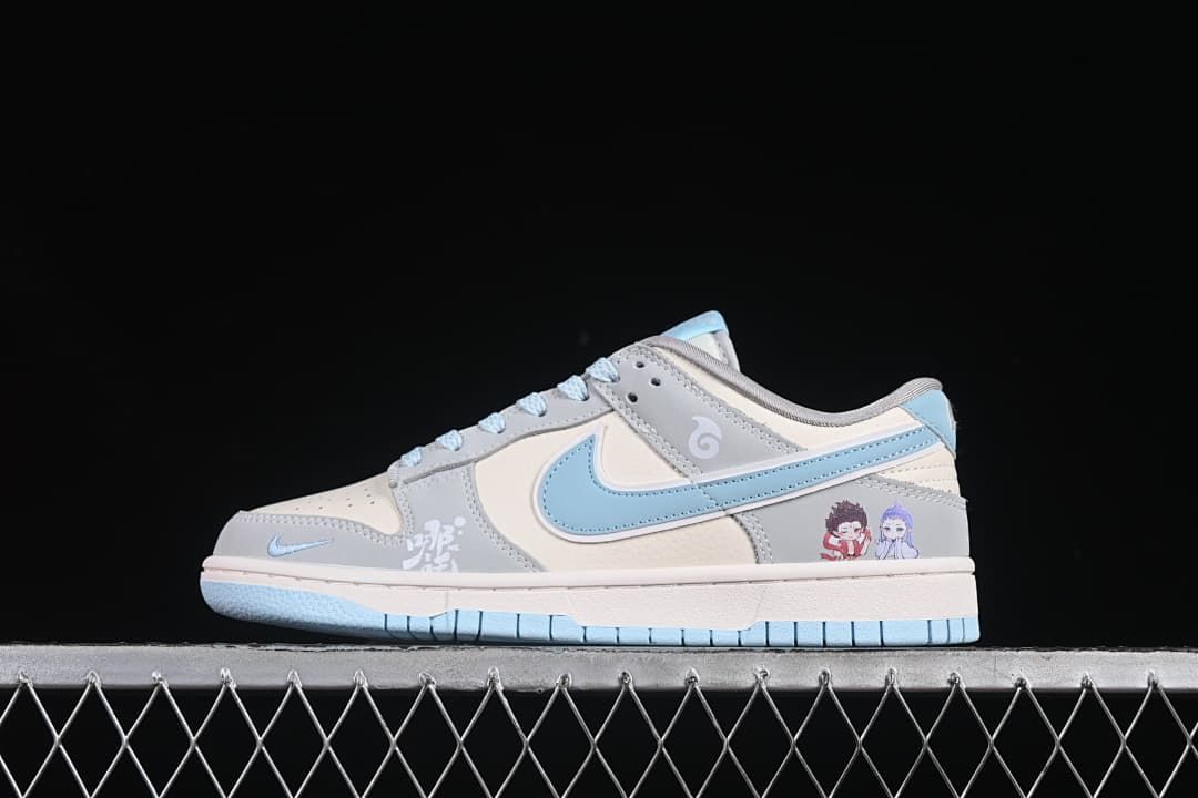 Nike SB Dunk Low Nezha Grey White Blue Sneakers