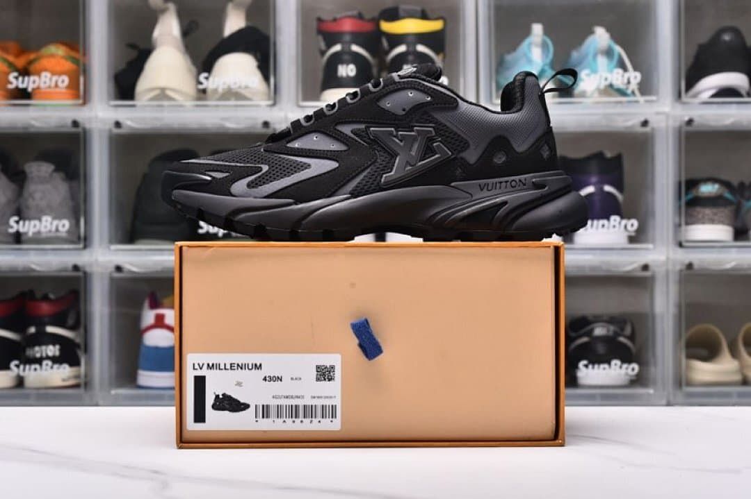 Louis Vuitton LV Millenium Black Chunky Sneakers