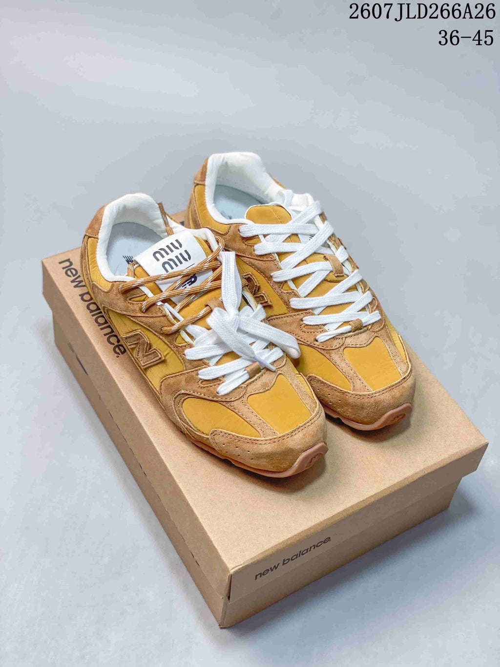 Miu Miu x New Balance 530 SL Mustard Sneakers