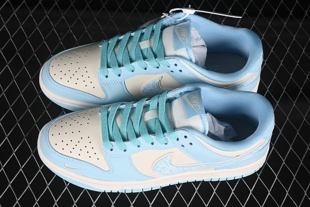 Nike SB Dunk Low Blue Graphic Swoosh Sneakers