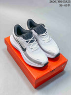 Nike Air Zoom Pegasus Running Shoes, White and Charcoal