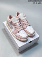 Jordan Air Jordan 1 Low Pink and White Sneakers IX5004-121