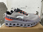 On Cloudtec Running Shoes Cement Gray and Orange