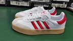 adidas Samba Platform Sneakers White Red Gum Sole