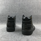 Air Jordan 1 Mid Black Patent Sneakers BQ6472-002