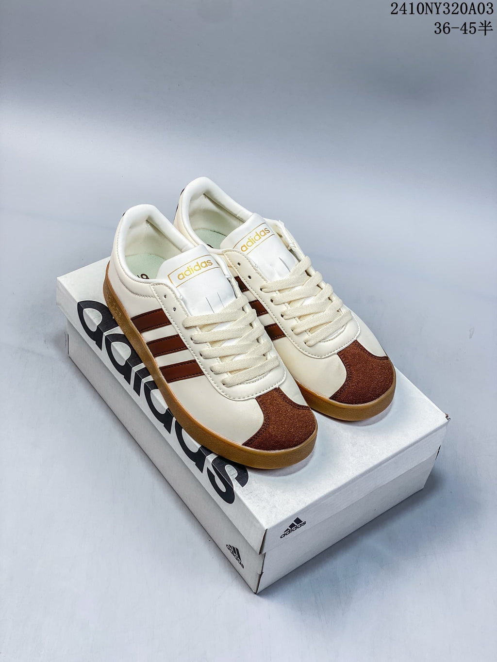 Adidas Neo VL Court 2.0 White Brown Sneakers ID6016