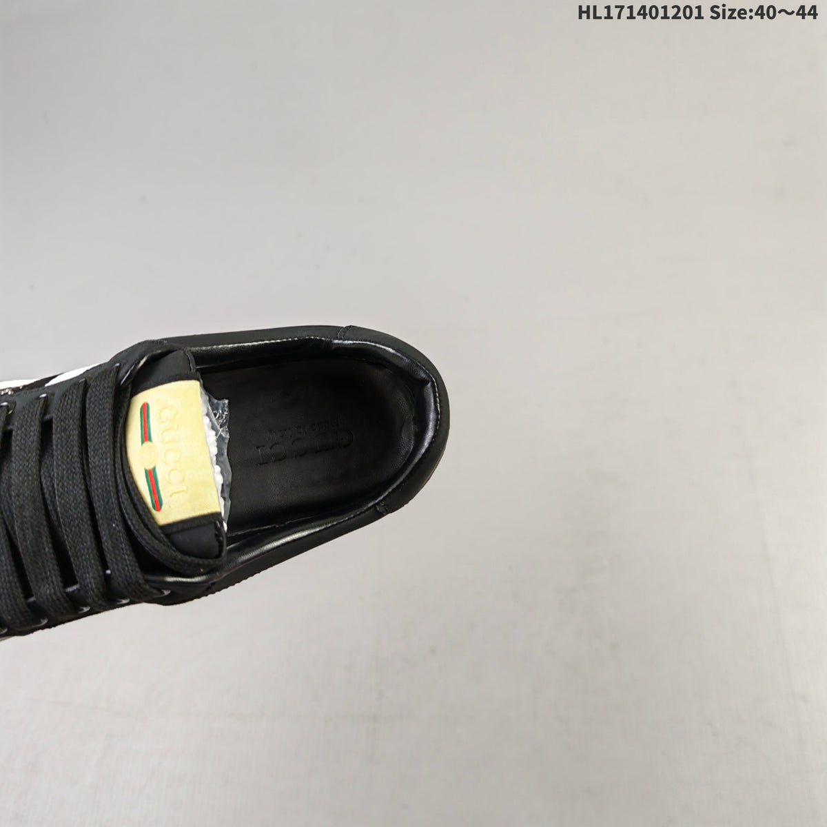 Gucci Crystal-Embellished Black Low-Top Sneakers HL171401201