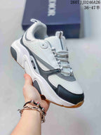 Dior JJD246A26 Low-Top Sneakers White Black Gray