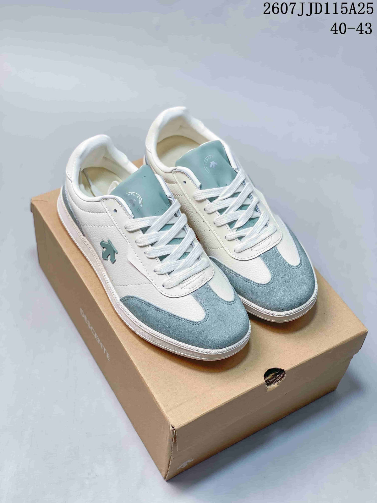 DESCENTE CHRON COURT SB Low-Top Sneakers White Light Blue D6292LSN55