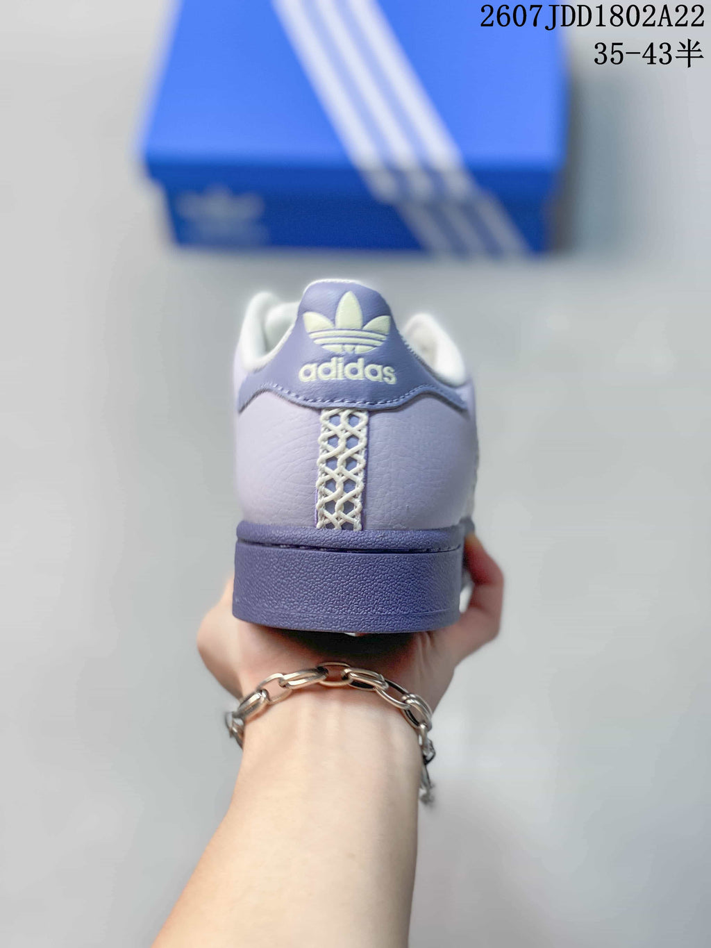 Adidas Originals Superstar Sneakers Lavender White HQ2646