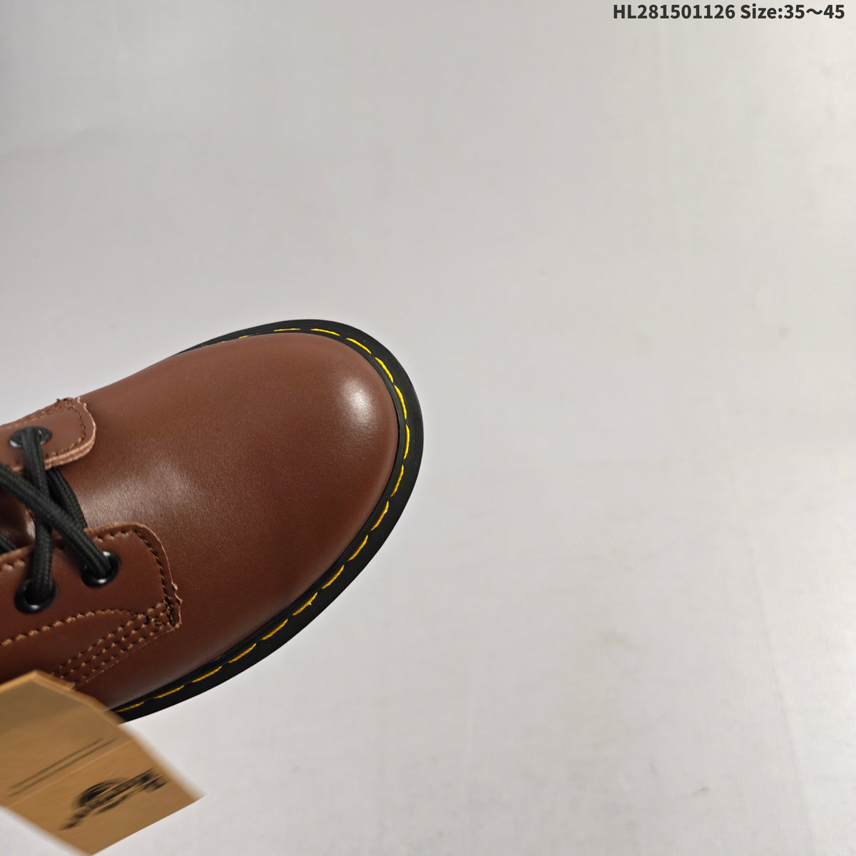 Dr. Martens 1461 Brown Lace-Up Platform Boots