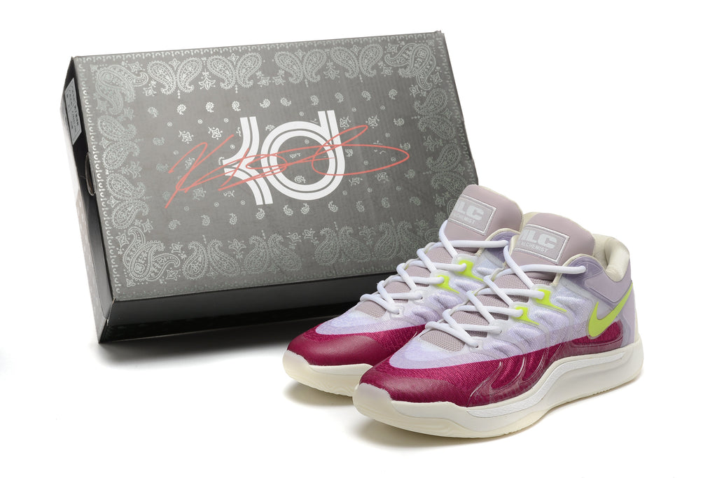 Nike KD 17 Basketball Shoes Purple Pink Volt