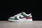 Nike SB Dunk Low Plaid Sneakers Red Green DV0827-100