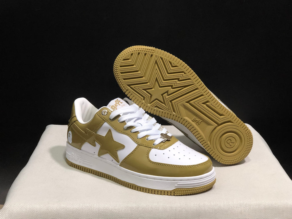 BAPE STA Low-Top Sneakers Olive White