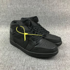 Air Jordan 1 Mid Sneakers, Black