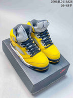 Jordan Air Jordan 5 Retro High Yellow Basketball Sneakers