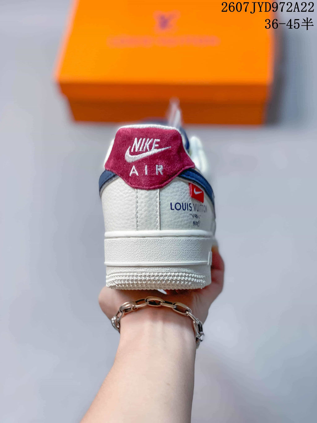 Nike Air Force 1 '07 Low White Navy Red Sneakers