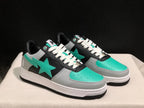 BAPE Bape Sta Low-Top Sneakers Black Grey Turquoise