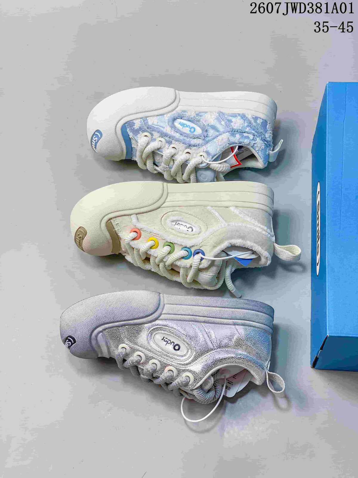 Ouder Chunky Smiley Lace-Up Sneakers