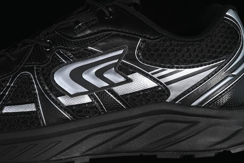 The North Face NS93R41K Black and Silver Trail Sneakers