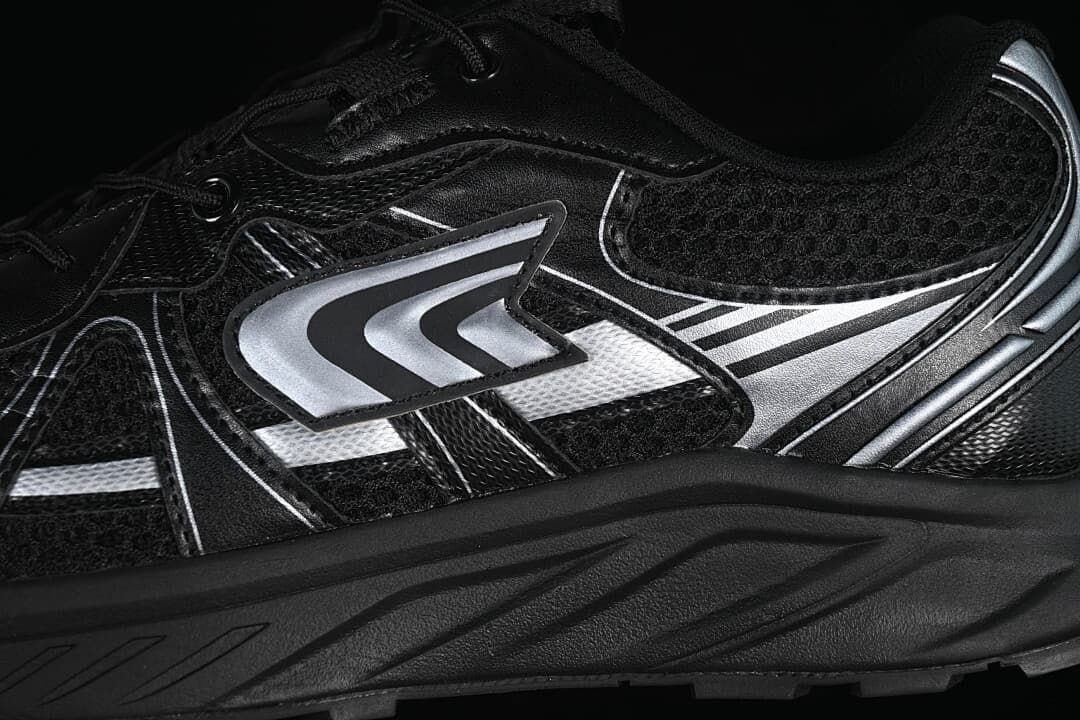 The North Face NS93R41K Black and Silver Trail Sneakers
