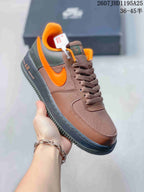 Nike Air Force 1 '07 Low Sneakers Brown Orange