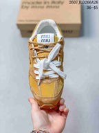 Miu Miu x New Balance 530 SL Mustard Sneakers