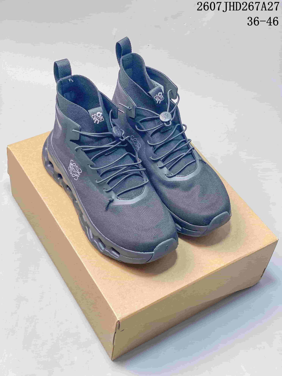 LOEWE x On Cloudtilt High-Top Sneakers in Dark Gray