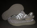Yeezy 350 V2 Kids Sneakers in White and Gray