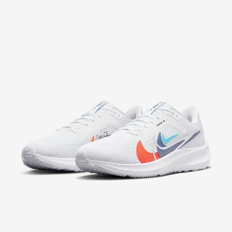 Nike Pegasus 40 PRM Running Shoes White Red Blue FB7179-100