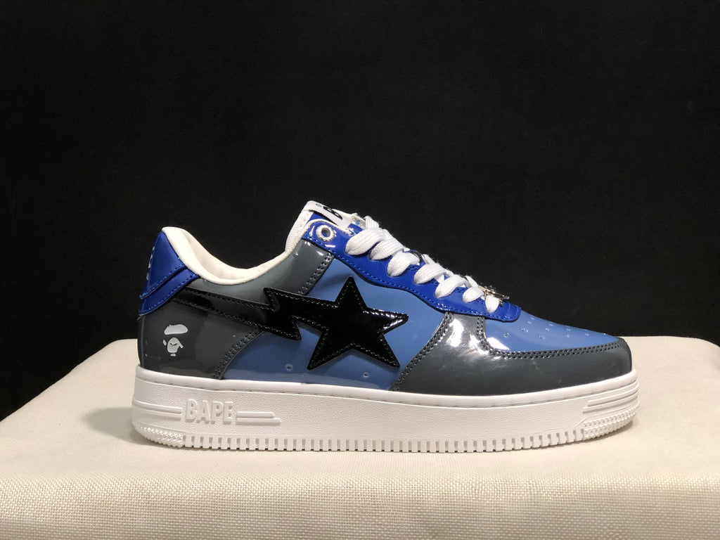 Bape Sta Low Sneakers Blue Gray