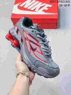 Nike Shox Ride 2 Sneakers in Grey and Red